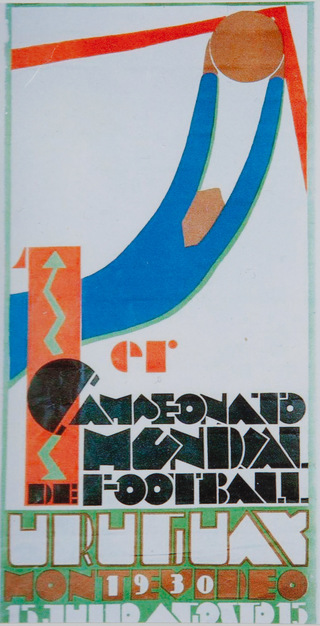 Grafik: Humberto Frangella       
Plakat für die 1. Fussball WM 1930 in Uruguay 